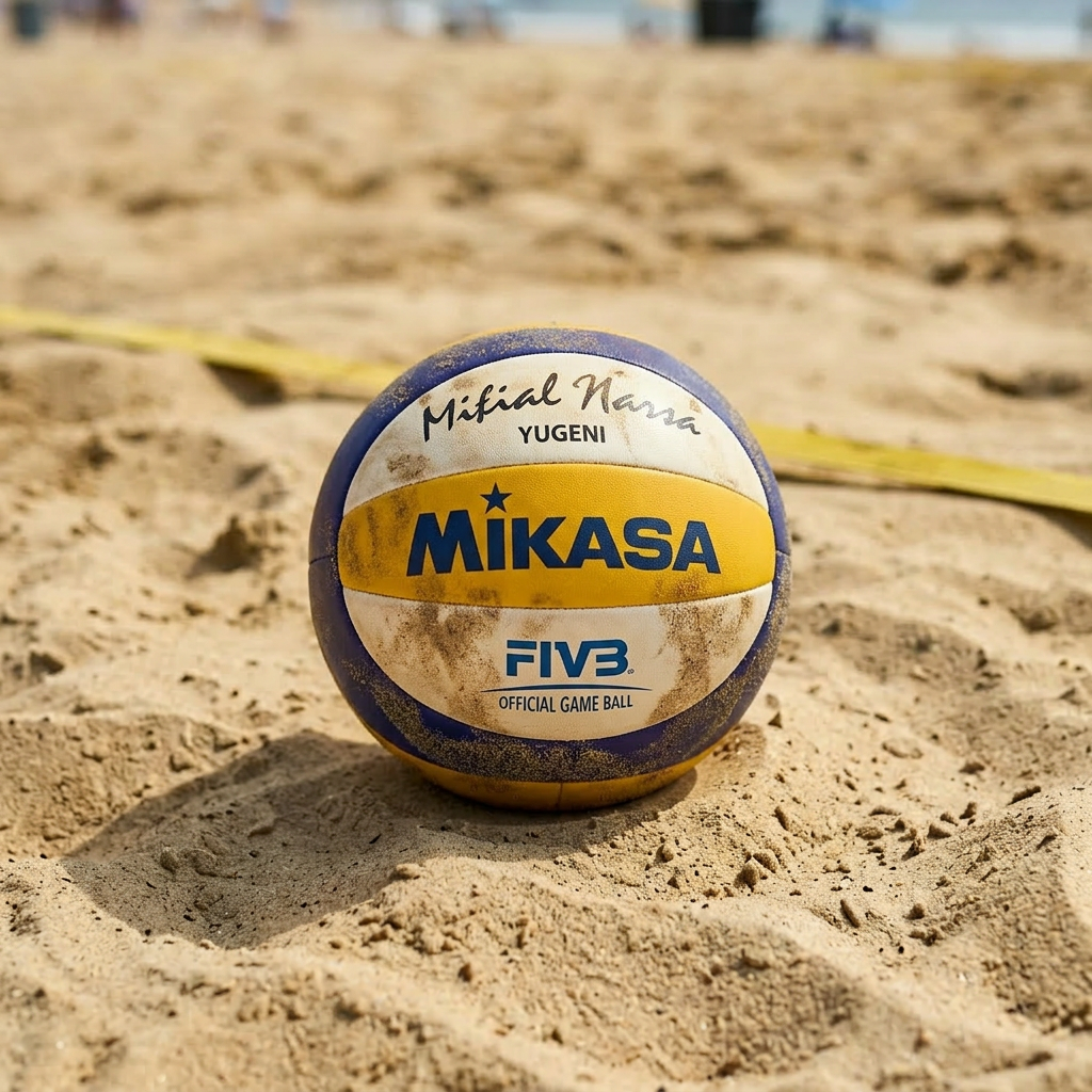 Zoom in on the volleyball